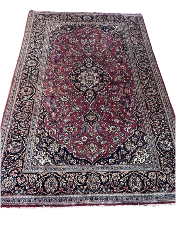 Persian Rug Kashan 210×140 cm Wool Hand-knotted