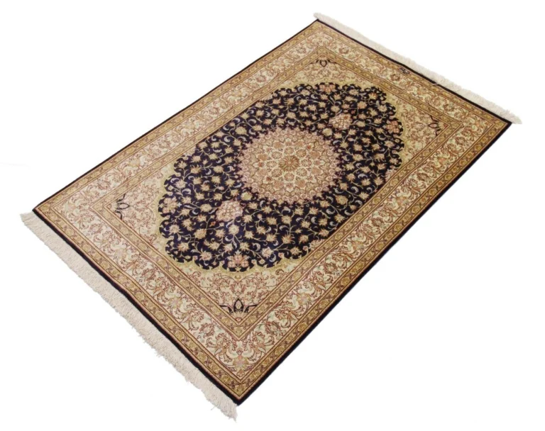 Persian Rug Qom 118 x 81 cm Silk Hand-knotted