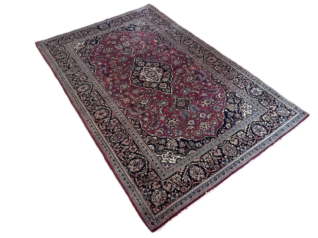 Persian Rug Kashan 210×140 cm Wool Hand-knotted – view 2