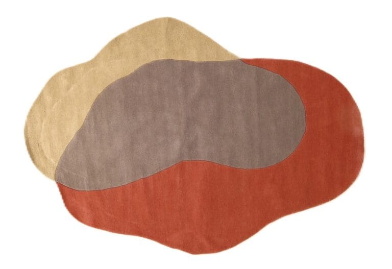 Hand-Knotted Wool Indian Rug, 230 × 160 cm