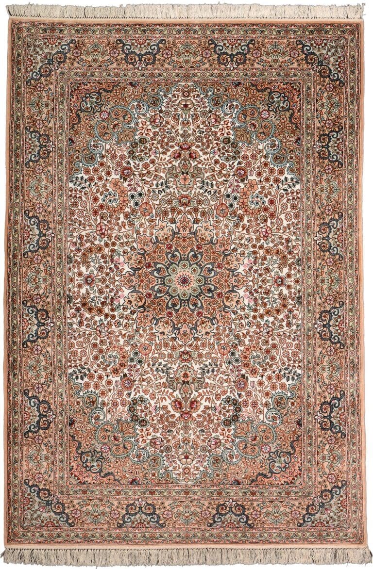 Hereke Chinese Rug 129 × 192 cm, Silk, hand-knotted