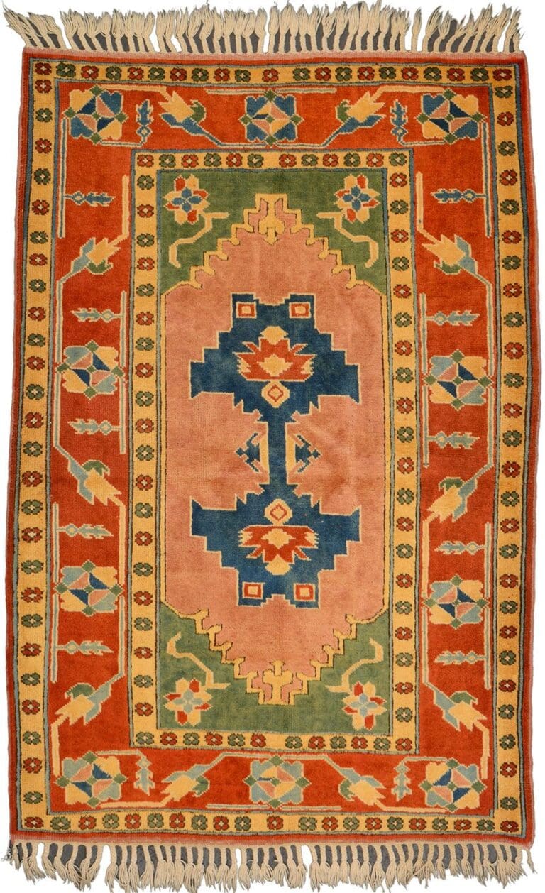 Turkish Rug 120 × 177 cm, Wool, hand-knotted