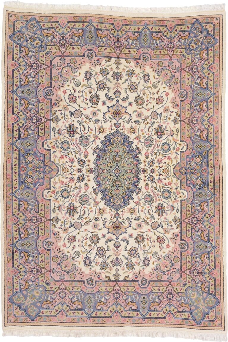 Kerman Turkish Rug 172 × 236 cm, Wool, hand-knotted