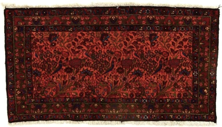 Antique Persian Rug — 115 × 62 cm, Wool
