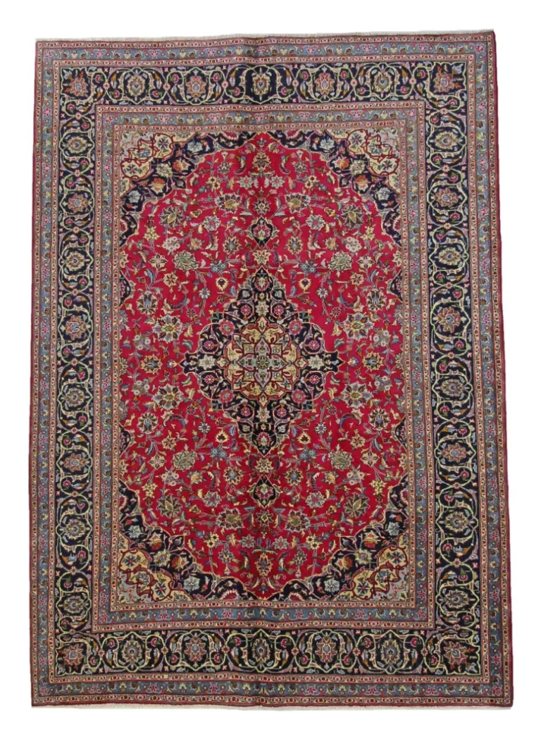 Hand-Knotted Wool Kashmar Persian Rug, 290 × 204 cm