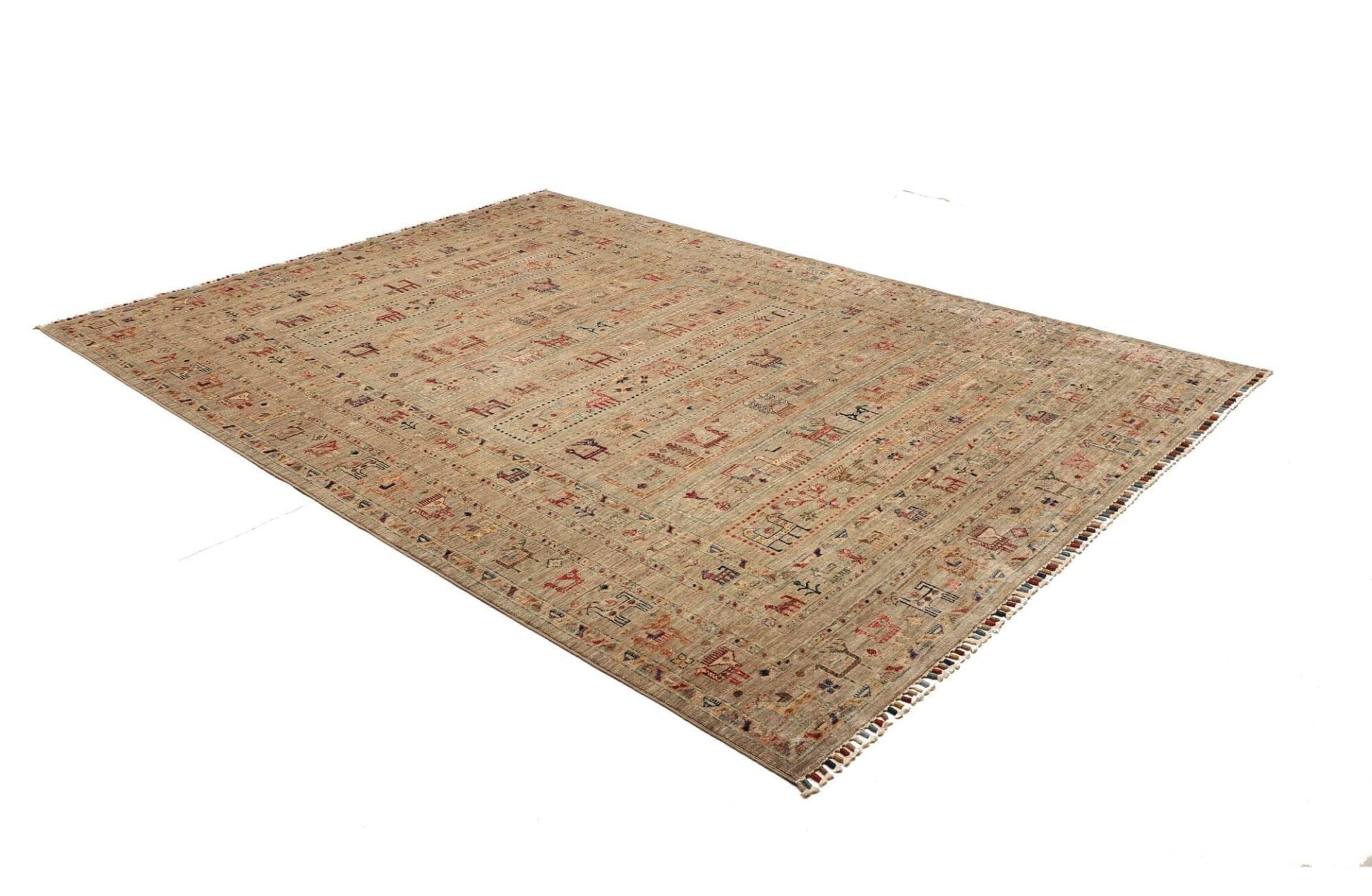 Samarkand Pakistani Rug 207 × 277 cm, Wool, hand-knotted