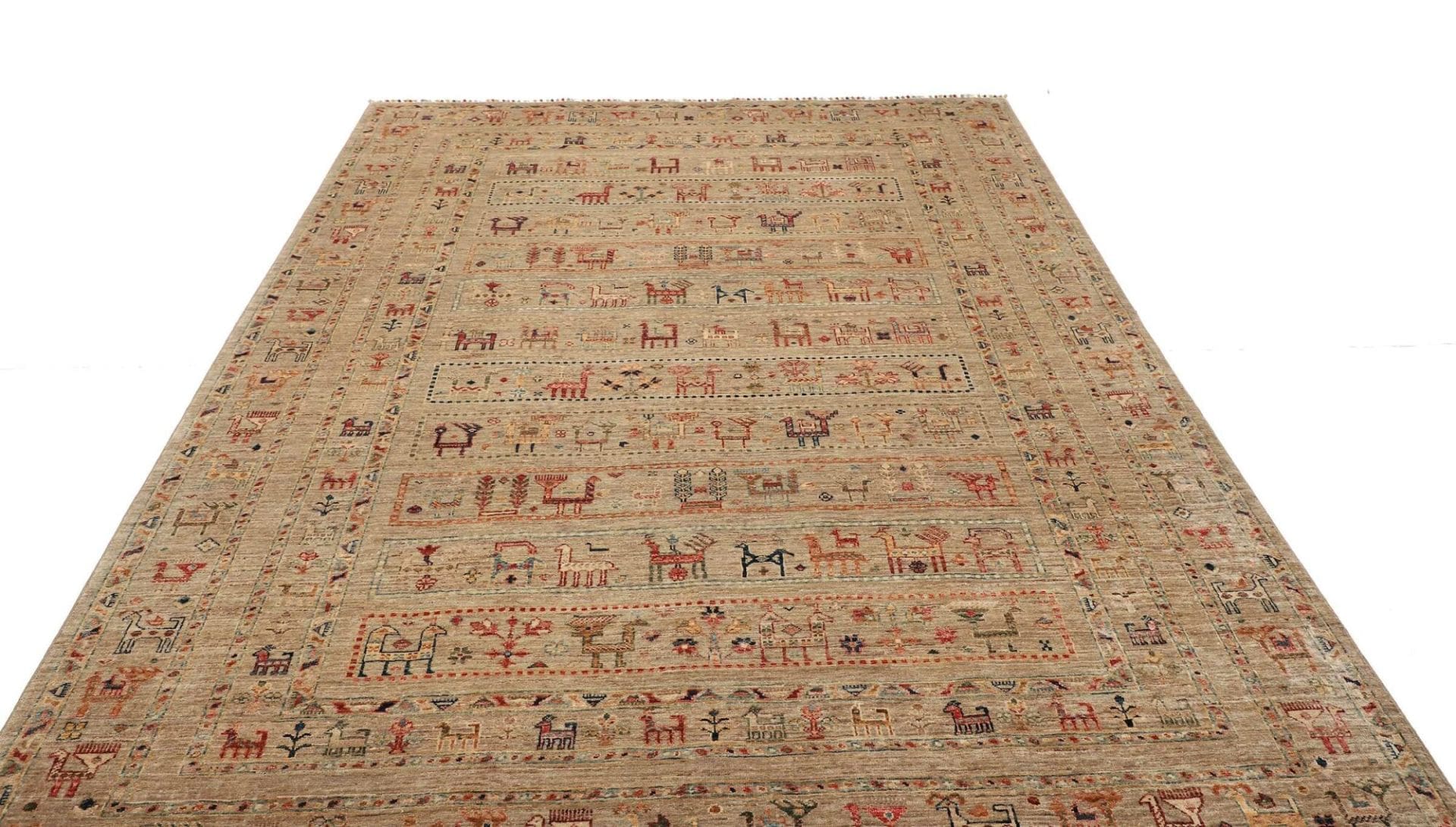 Samarkand Pakistani Rug 207 × 277 cm, Wool, hand-knotted