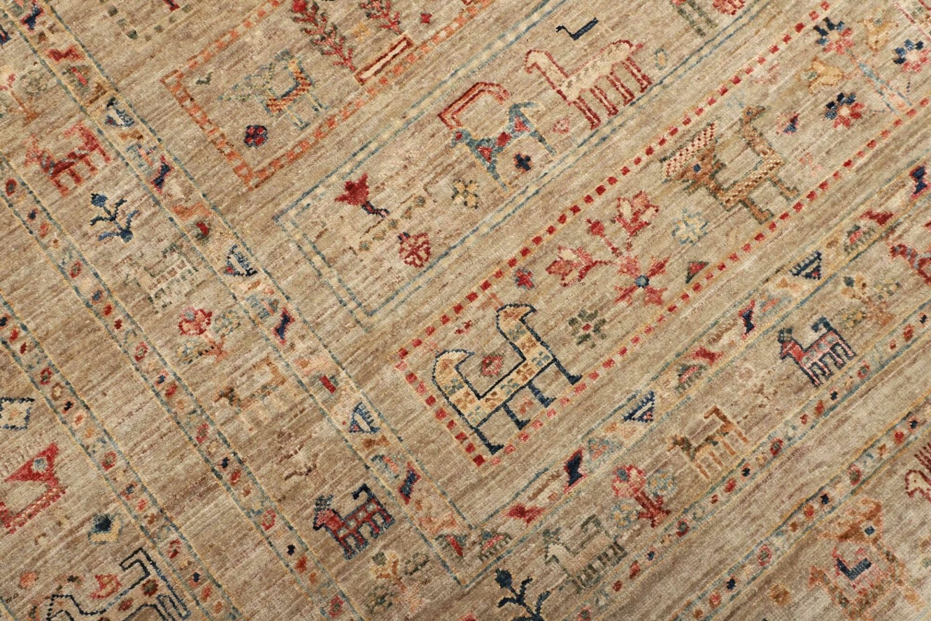 Samarkand Pakistani Rug 207 × 277 cm, Wool, hand-knotted