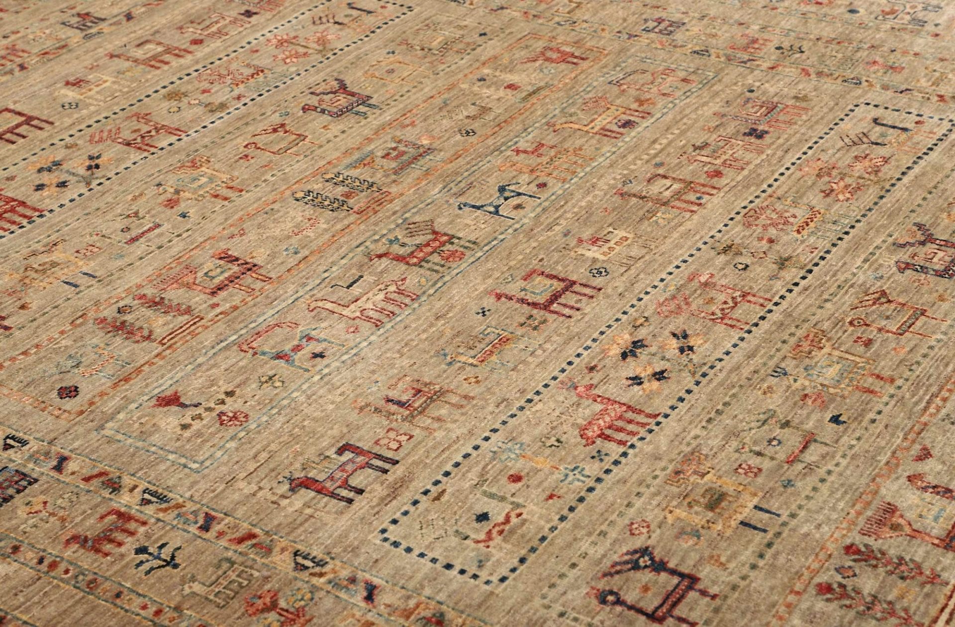 Samarkand Pakistani Rug 207 × 277 cm, Wool, hand-knotted