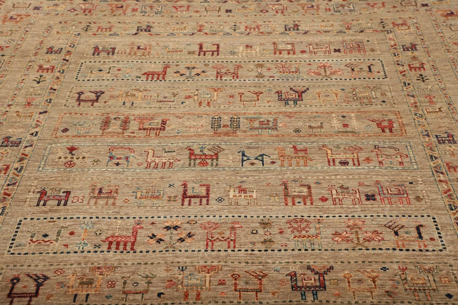 Samarkand Pakistani Rug 207 × 277 cm, Wool, hand-knotted