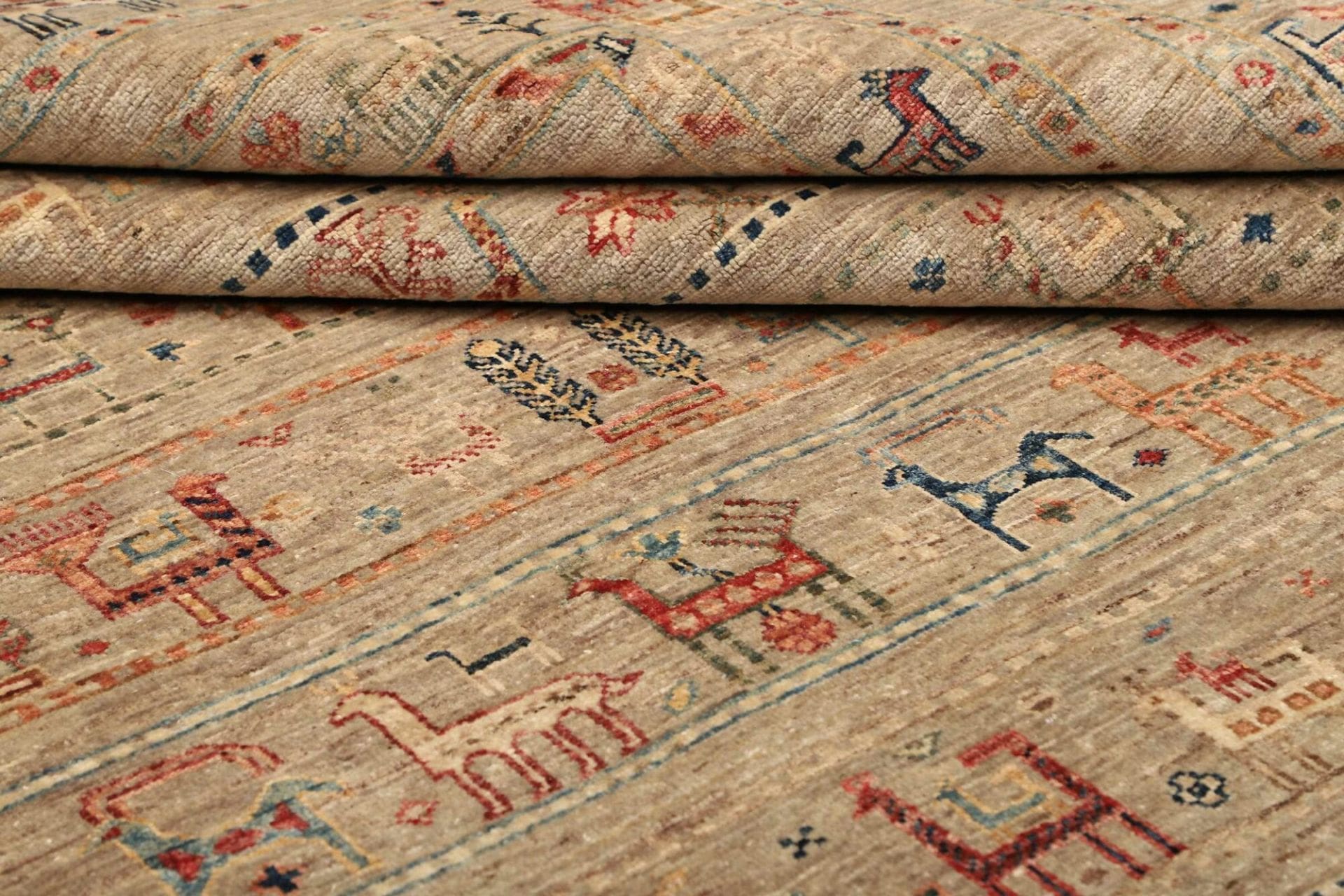 Samarkand Pakistani Rug 207 × 277 cm, Wool, hand-knotted