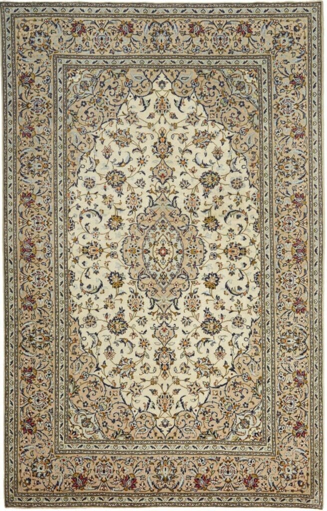 kashan-teppich-193-x-298-cm-handgeknupft-schurwolle-perserteppich Kashan Persian Rug — hand-knotted, 193 × 298 cm, Wool