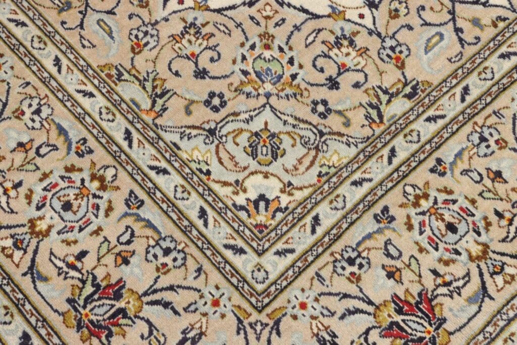 kashan-teppich-193-x-298-cm-handgeknupft-schurwolle-perserteppich-5 Kashan Persian Rug — hand-knotted, 193 × 298 cm, Wool – view 6