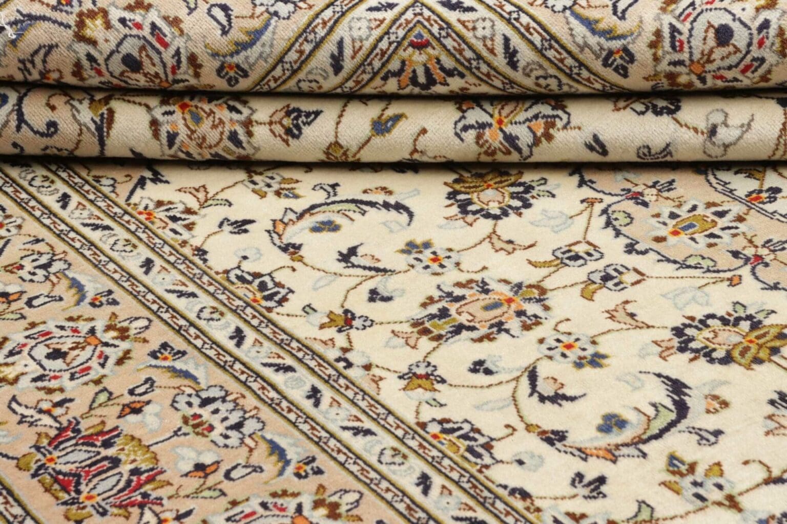 kashan-teppich-193-x-298-cm-handgeknupft-schurwolle-perserteppich-9 Kashan Persian Rug — hand-knotted, 193 × 298 cm, Wool – view 10