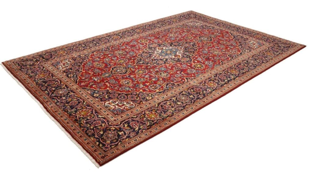 kashan-teppich-200-x-305-cm-handgeknupft-perserteppich-1 Hand-Knotted Wool Kashan Persian Rug, 200 × 305 cm – view 2