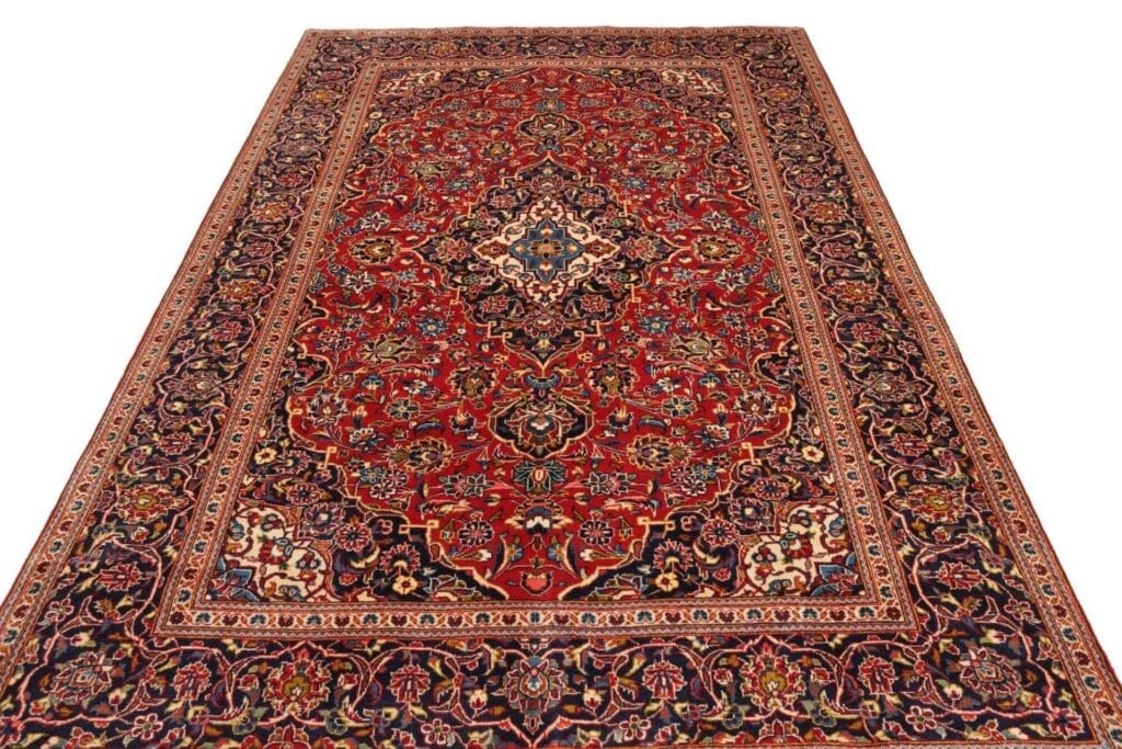 kashan-teppich-200-x-305-cm-handgeknupft-perserteppich-3 Hand-Knotted Wool Kashan Persian Rug, 200 × 305 cm – view 4
