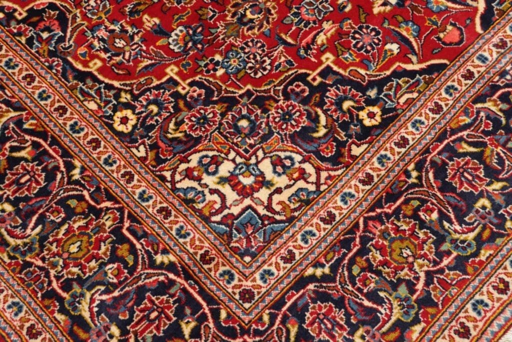 kashan-teppich-200-x-305-cm-handgeknupft-perserteppich-5 Hand-Knotted Wool Kashan Persian Rug, 200 × 305 cm – view 6