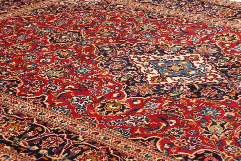 kashan-teppich-200-x-305-cm-handgeknupft-perserteppich-6 Hand-Knotted Wool Kashan Persian Rug, 200 × 305 cm – view 7
