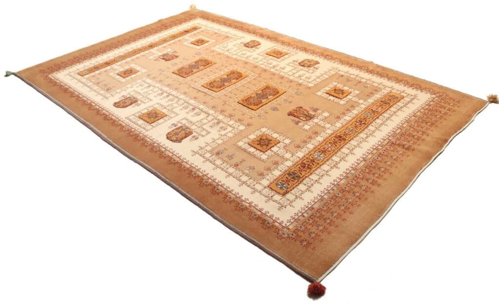 perserteppich-210-x-317cm-florales-muster-handgeknupft-2 Persian Rug 210 × 317 cm, Wool, hand-knotted – view 3