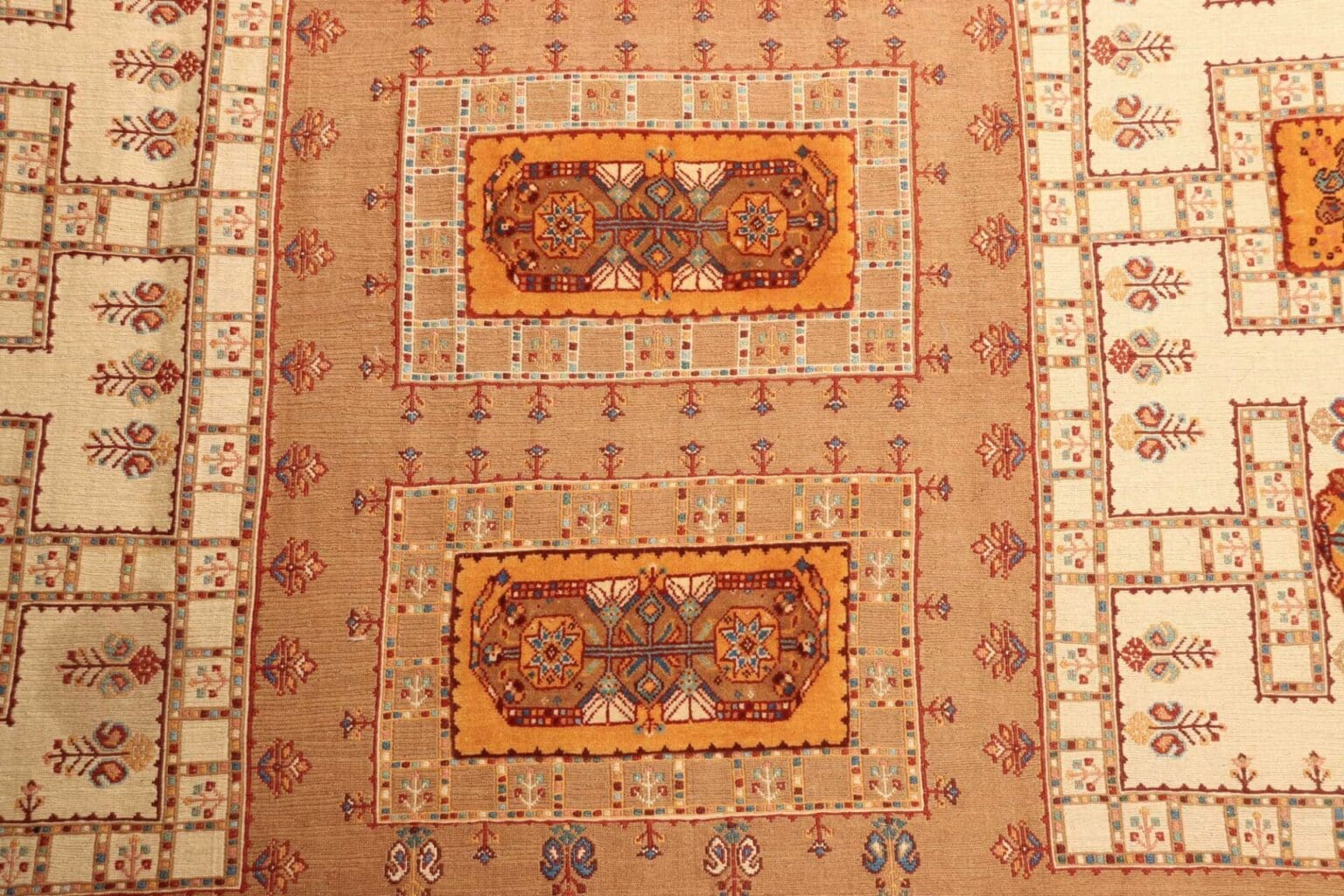 perserteppich-210-x-317cm-florales-muster-handgeknupft-6 Persian Rug 210 × 317 cm, Wool, hand-knotted – view 7