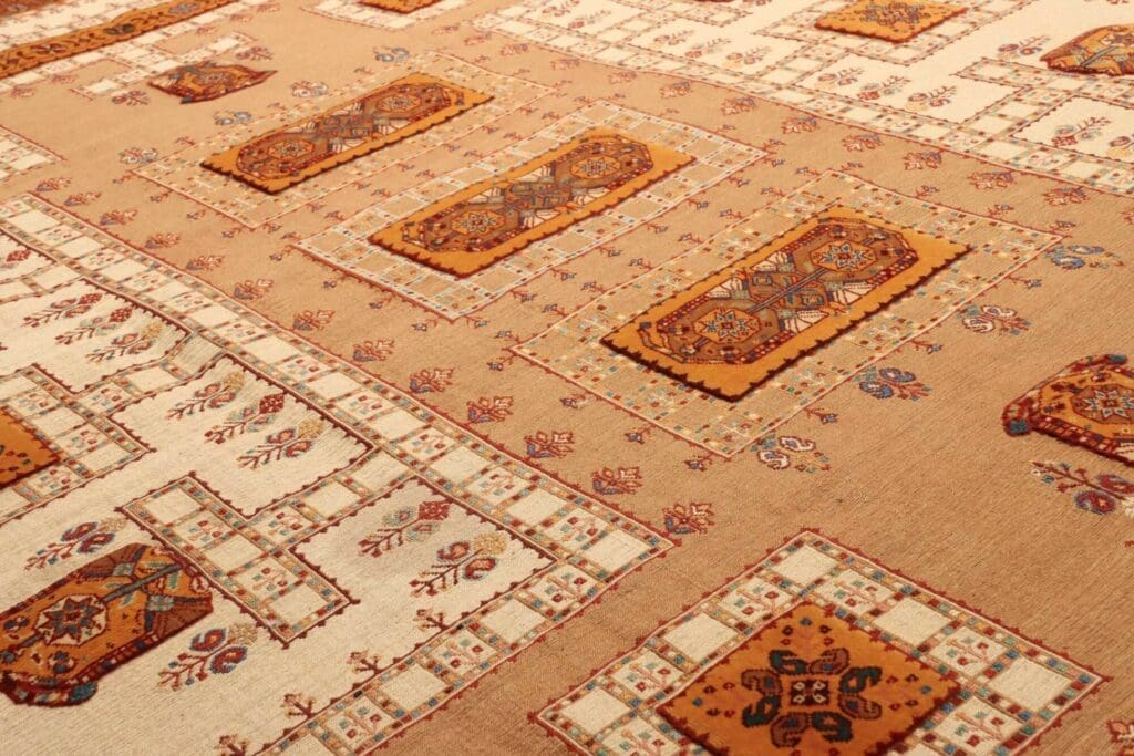 perserteppich-210-x-317cm-florales-muster-handgeknupft-8 Persian Rug 210 × 317 cm, Wool, hand-knotted – view 9