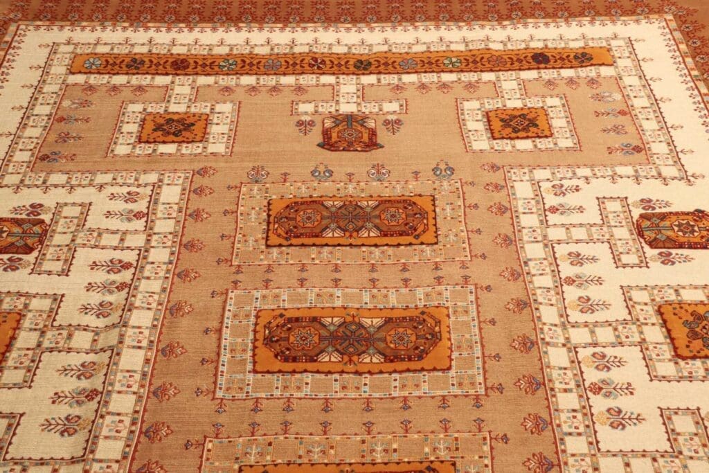 perserteppich-210-x-317cm-florales-muster-handgeknupft-9 Persian Rug 210 × 317 cm, Wool, hand-knotted – view 10