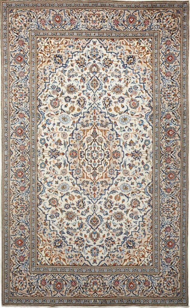 Kashan Persian Rug — hand-knotted, 197 × 316 cm, Wool