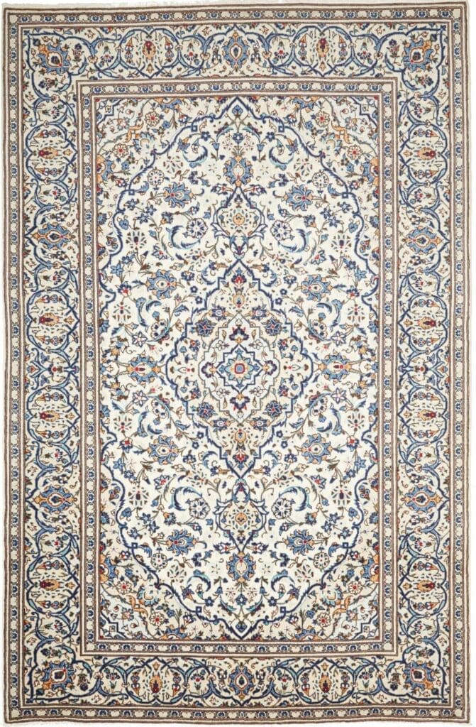 Kashan Persian Rug — hand-knotted, 199 × 300 cm, Wool