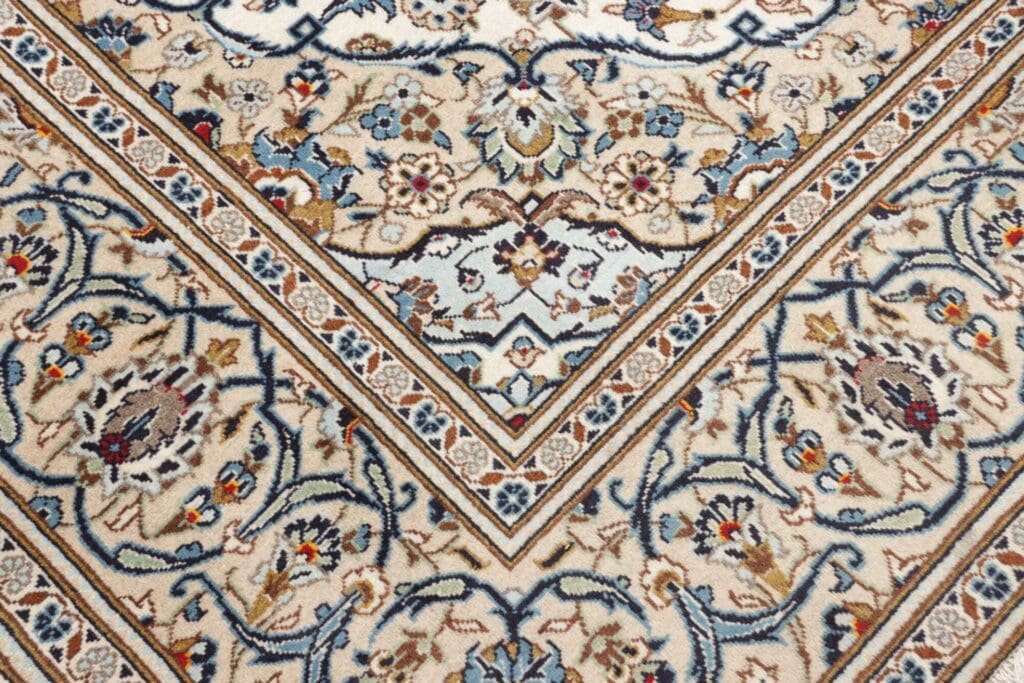 Hand-Knotted Wool Kashan Persian Rug, 203 × 296 cm – view 6