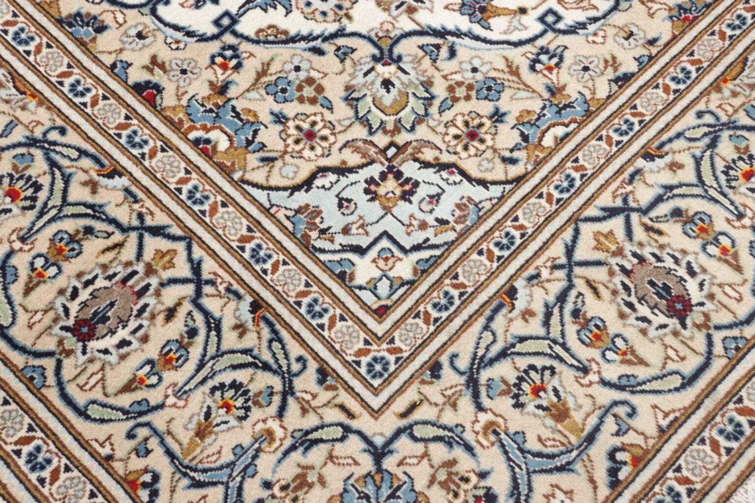 Hand-Knotted Wool Kashan Persian Rug, 203 × 296 cm – view 6