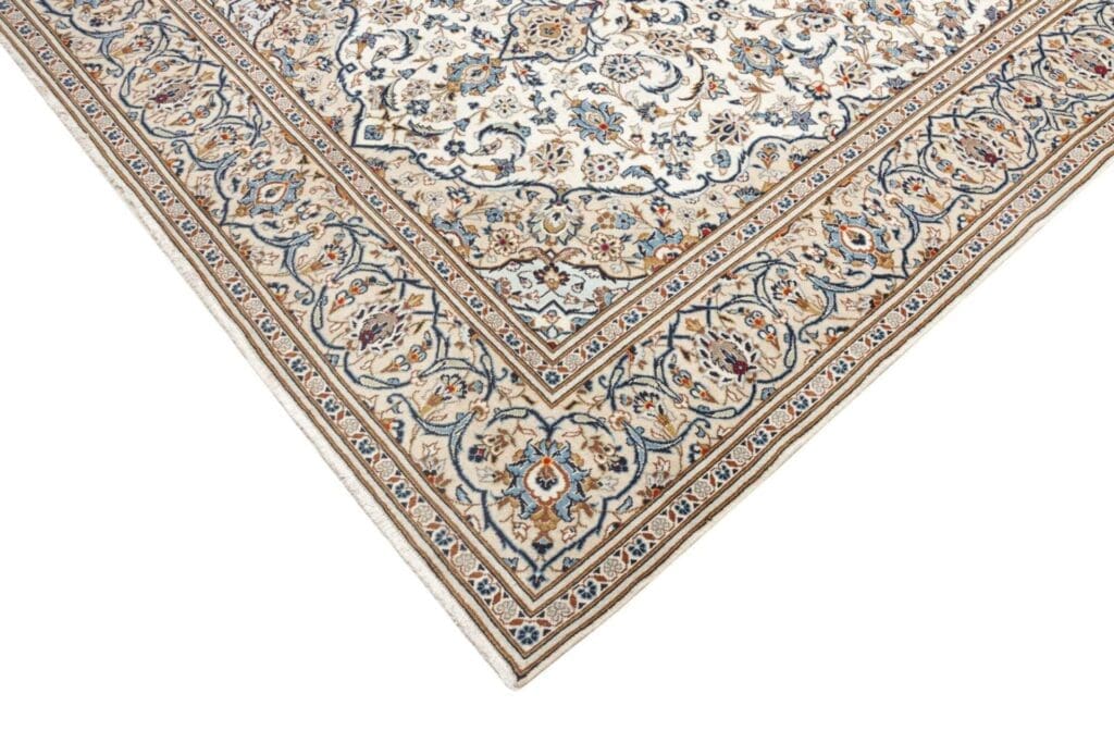 Hand-Knotted Wool Kashan Persian Rug, 203 × 296 cm – view 7