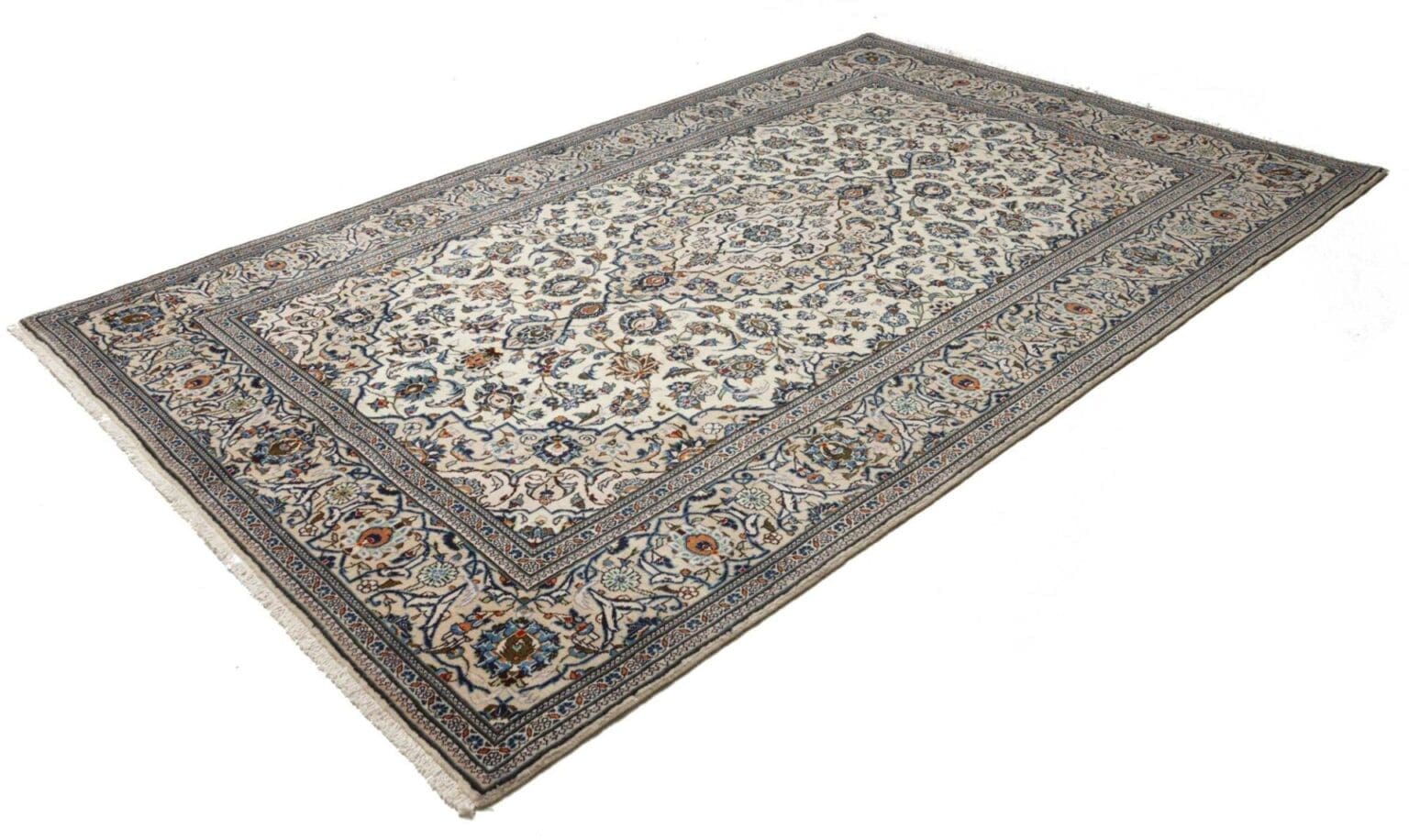kashan-teppich-199-x-312cm-florale-muster-handgeknupft-perserteppich-1 Kashan Persian Rug 199 × 312 cm, Wool, hand-knotted – view 2