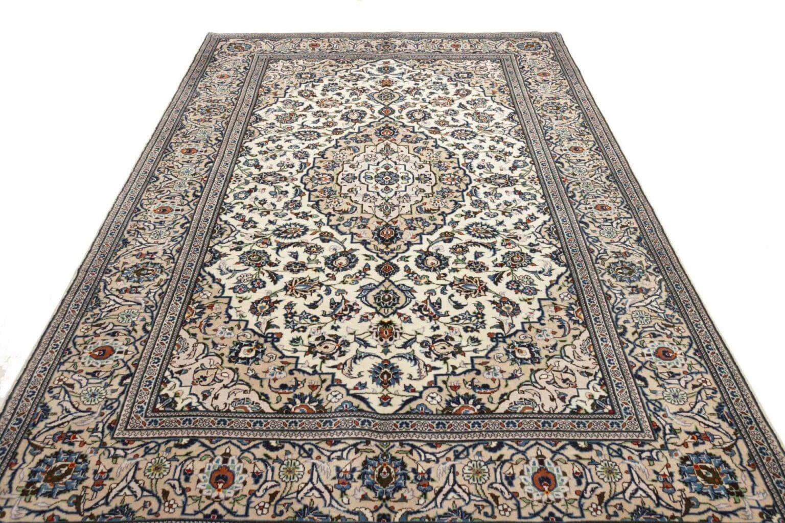 kashan-teppich-199-x-312cm-florale-muster-handgeknupft-perserteppich-3 Kashan Persian Rug 199 × 312 cm, Wool, hand-knotted – view 4
