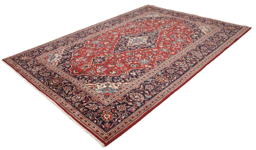 kashan-teppich-211-x-295-cm-schurwolle-handgeknupft-perserteppich-1 Kashan Persian Rug — hand-knotted, 211 × 295 cm, Wool – view 2