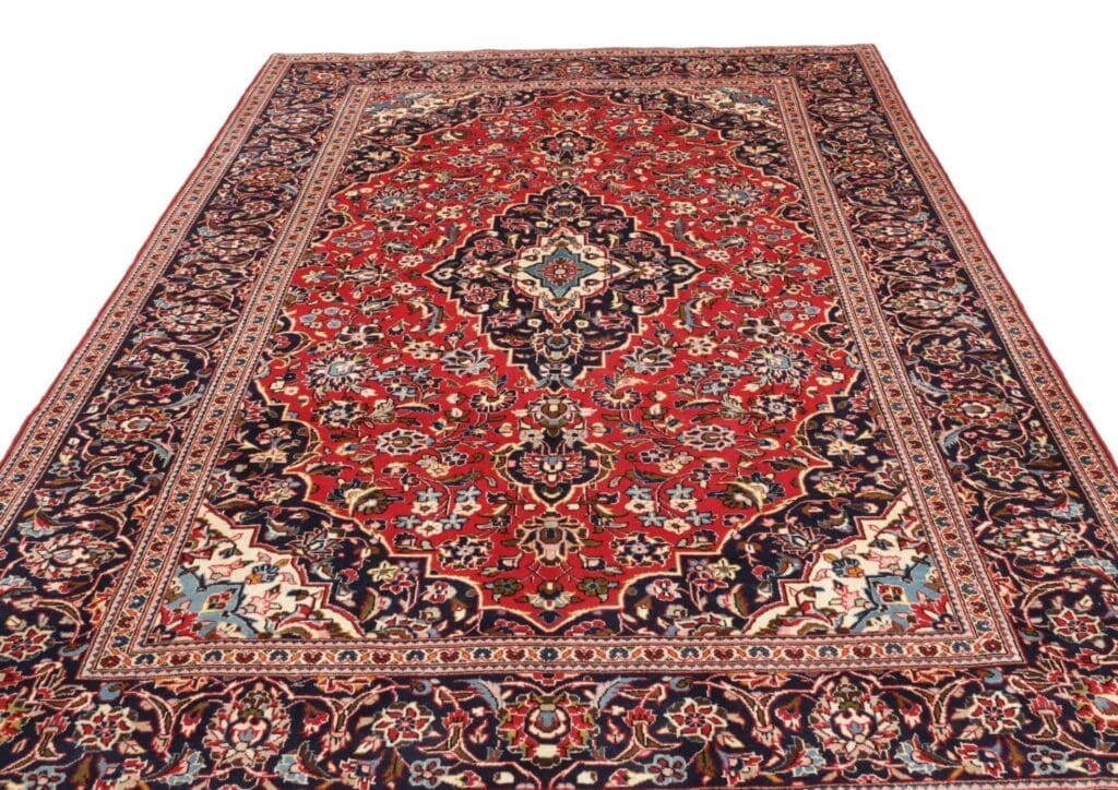 kashan-teppich-211-x-295-cm-schurwolle-handgeknupft-perserteppich-3 Kashan Persian Rug — hand-knotted, 211 × 295 cm, Wool – view 4