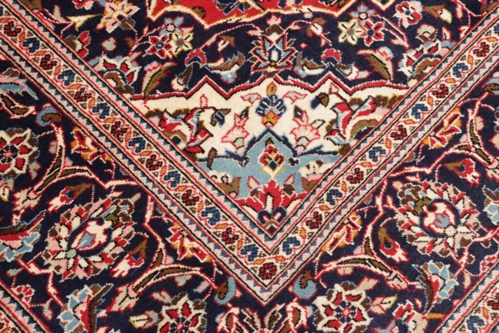 kashan-teppich-211-x-295-cm-schurwolle-handgeknupft-perserteppich-5 Kashan Persian Rug — hand-knotted, 211 × 295 cm, Wool – view 6