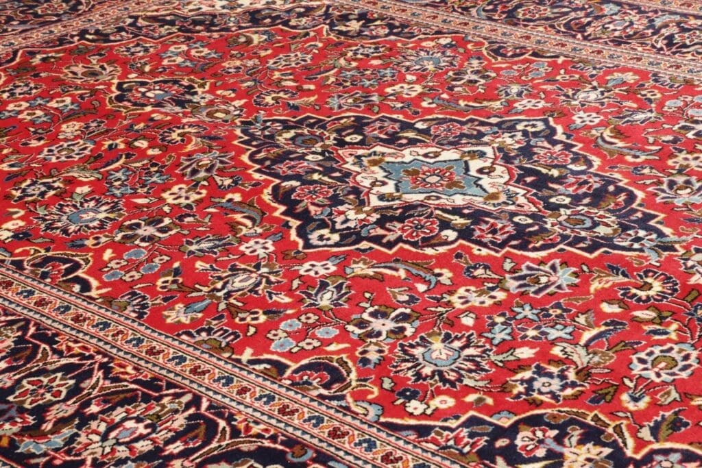 kashan-teppich-211-x-295-cm-schurwolle-handgeknupft-perserteppich-6 Kashan Persian Rug — hand-knotted, 211 × 295 cm, Wool – view 7
