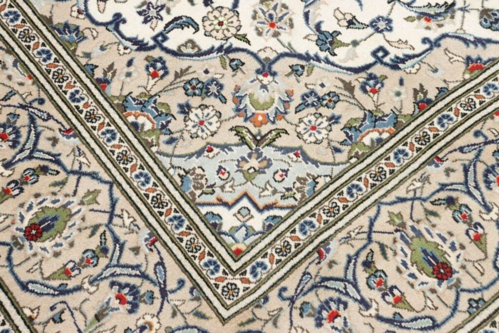 Hand-Knotted Wool Kashan Persian Rug, 197 × 296 cm – view 6