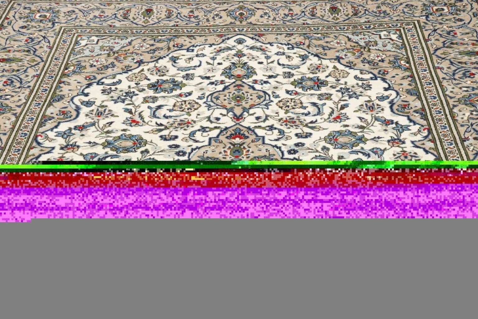 Hand-Knotted Wool Kashan Persian Rug, 197 × 296 cm – view 8