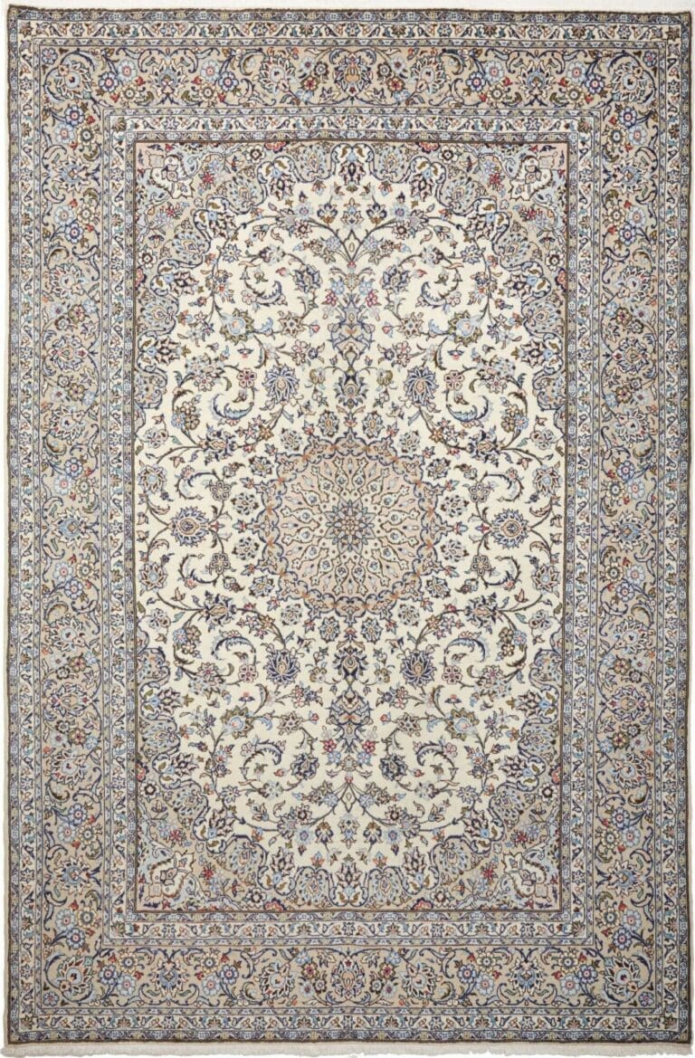 Kashan Persian Rug 199 × 296 cm, Wool, hand-knotted