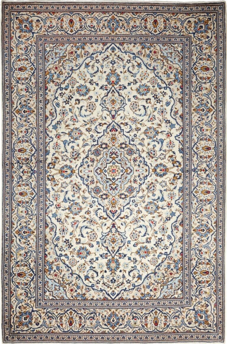 Kashan Persian Rug — hand-knotted, 198 × 293 cm, Wool