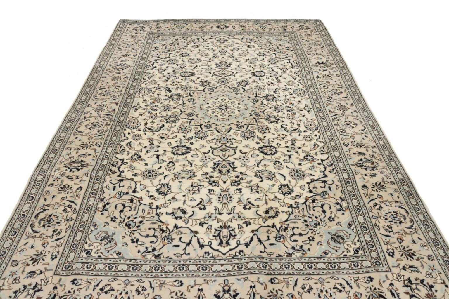 kashan-teppich-203-x-320cm-florale-muster-handgeknupft-perserteppich-3 Kashan Persian Rug — hand-knotted, 203 × 320 cm, Wool – view 4