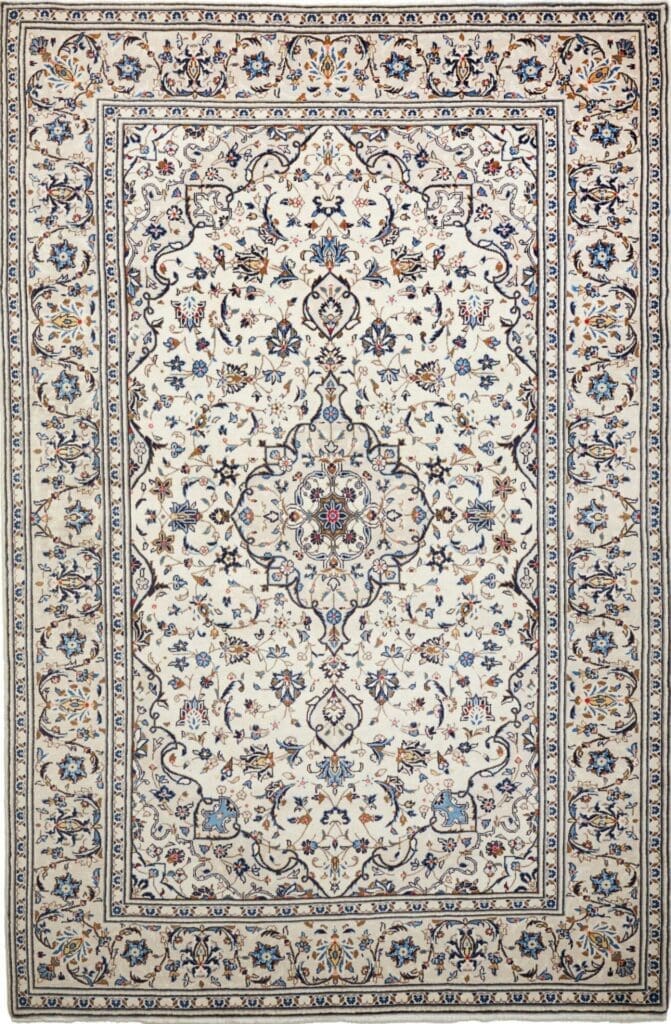 kashan-teppich-200-x-302cm-handgeknupft-schurwolle-perserteppich Kashan Persian Rug — hand-knotted, 200 × 302 cm, Wool