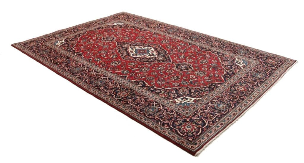 kashan-teppich-203-x-308cm-schurwolle-handgeknupft-perserteppich-2 Hand-Knotted Wool Kashan Persian Rug, 203 × 308 cm – view 3