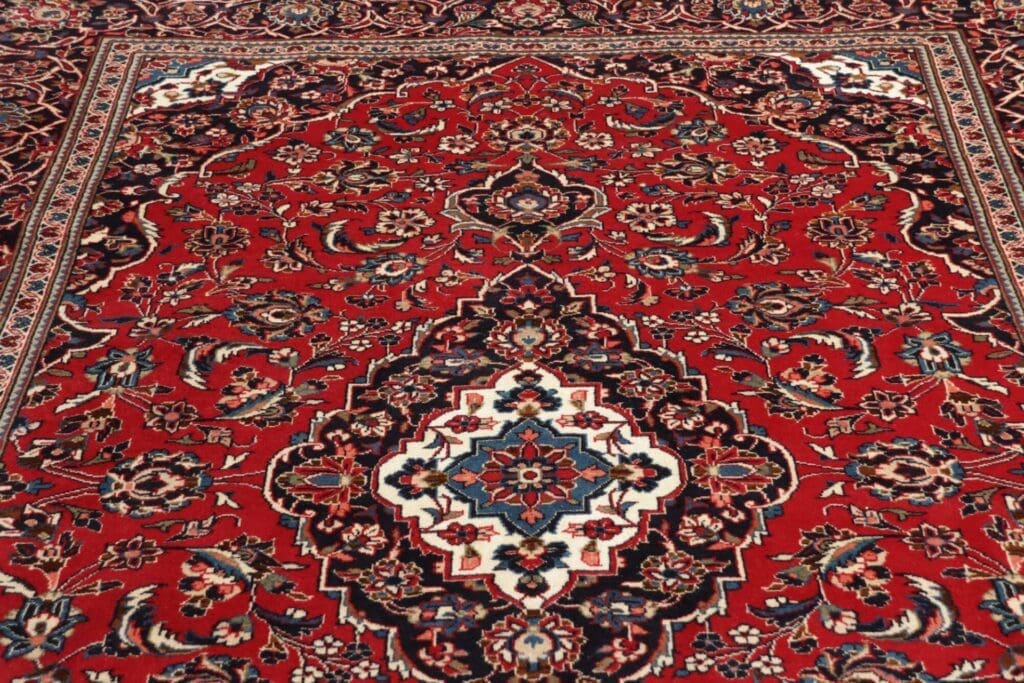 kashan-teppich-203-x-308cm-schurwolle-handgeknupft-perserteppich-8 Hand-Knotted Wool Kashan Persian Rug, 203 × 308 cm – view 9