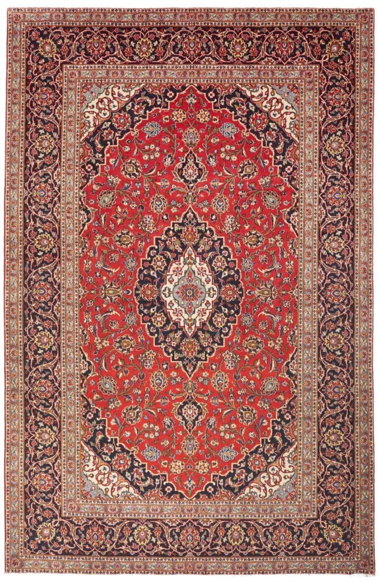 Kashan Persian Rug 201 × 300 cm, Wool, hand-knotted
