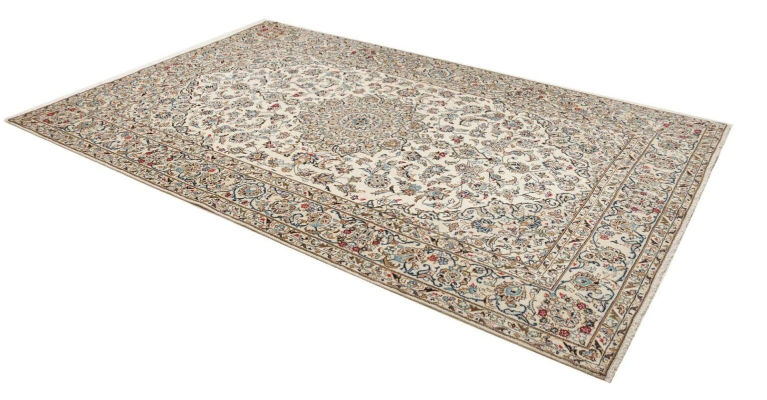 kashan-teppich-196-x-298cm-florale-muster-handgeknupft-perserteppich-2 Kashan Persian Rug 196 × 298 cm, Wool, hand-knotted – view 3