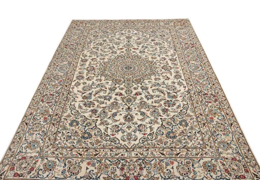 kashan-teppich-196-x-298cm-florale-muster-handgeknupft-perserteppich-3 Kashan Persian Rug 196 × 298 cm, Wool, hand-knotted – view 4