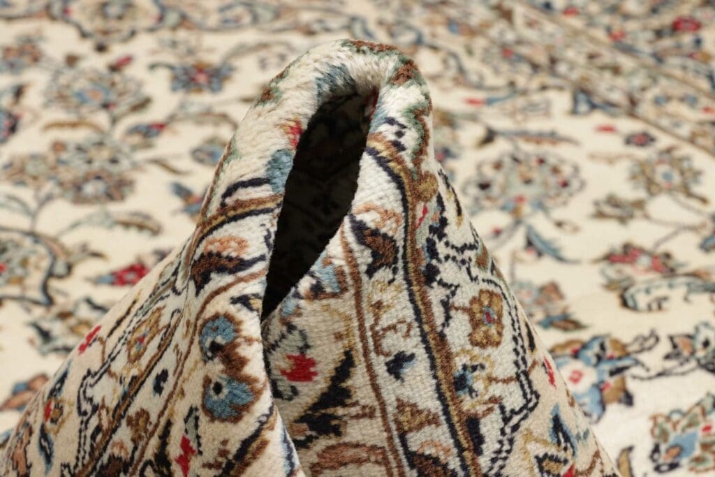 kashan-teppich-196-x-298cm-florale-muster-handgeknupft-perserteppich-8 Kashan Persian Rug 196 × 298 cm, Wool, hand-knotted – view 9
