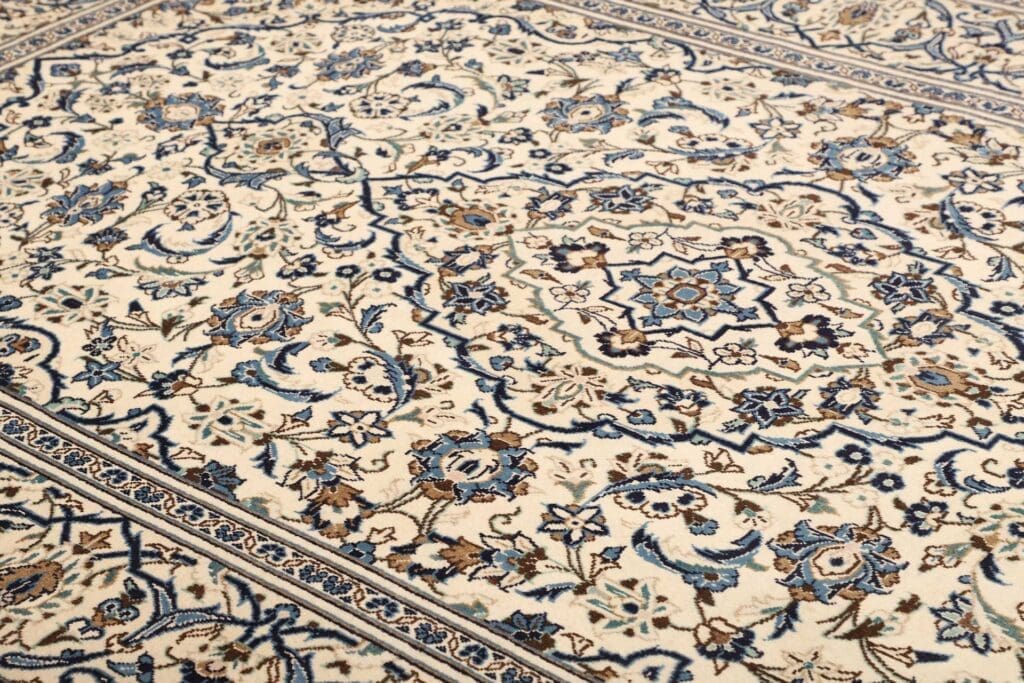 kashan-teppich-198-x-305-cm-handgeknupft-schurwolle-perserteppich-6 Hand-Knotted Wool Kashan Persian Rug, 198 × 305 cm – view 7
